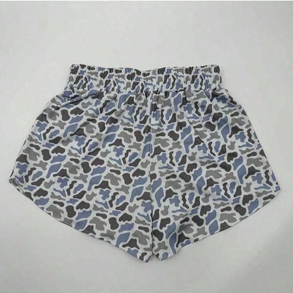 Fashion High Waist Camo Sweat Shorts For Women, Ladies Bottoms For Daily Wear