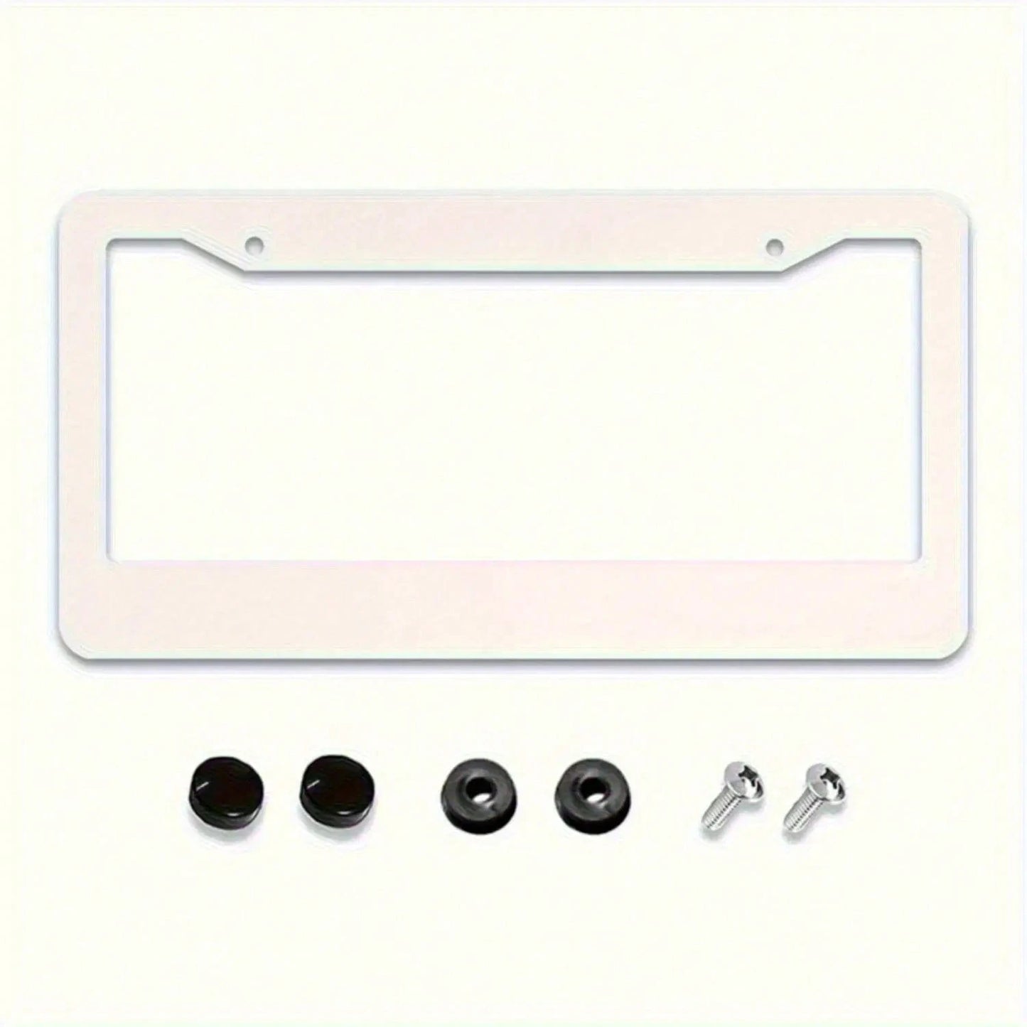 Fashion License Plate Frame Design, Aluminum License Plate Holder For Cars, Unisex, With 2 Holes
