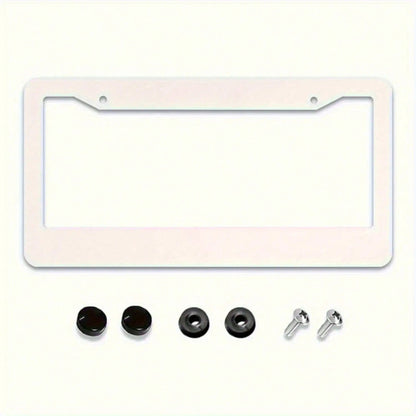 Fashion License Plate Frame Design, Aluminum License Plate Holder For Cars, Unisex, With 2 Holes