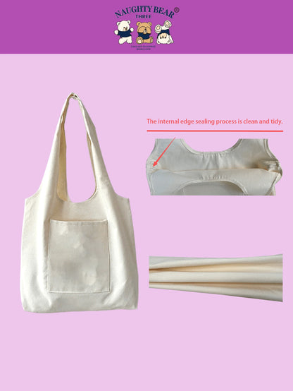 Fashionable And Versatile Duck Printed Women's Tote Bag,School Bag,Large Capacity,Portable,For Teen Girls Women College Students,White-Collar Workers,Perfect For Work,Back To School,Middle School,High