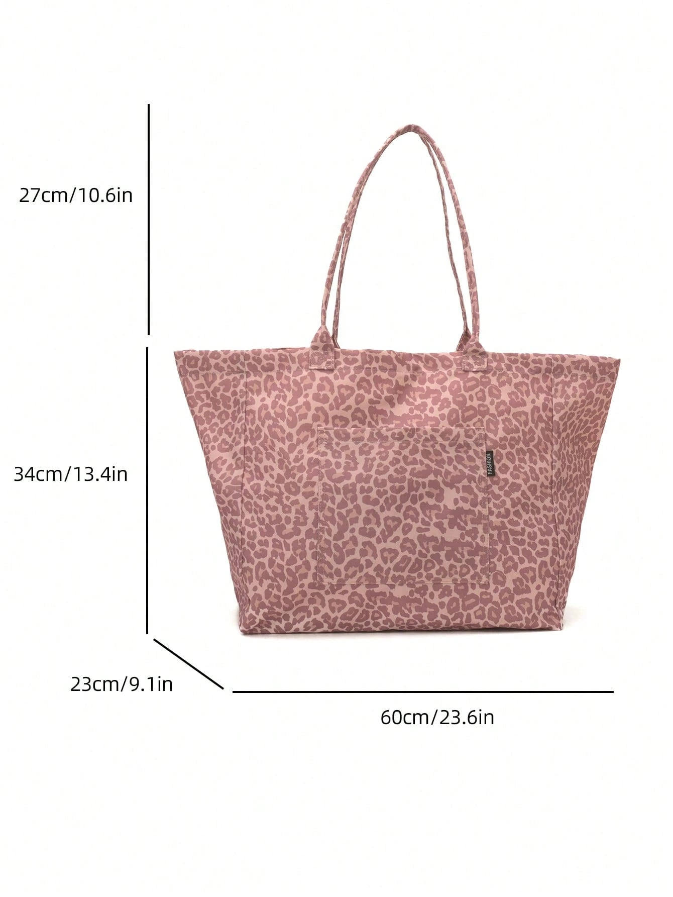 Fashionable Leopard Print Large Capacity Tote Bag, Suitable For Daily Use And Travel