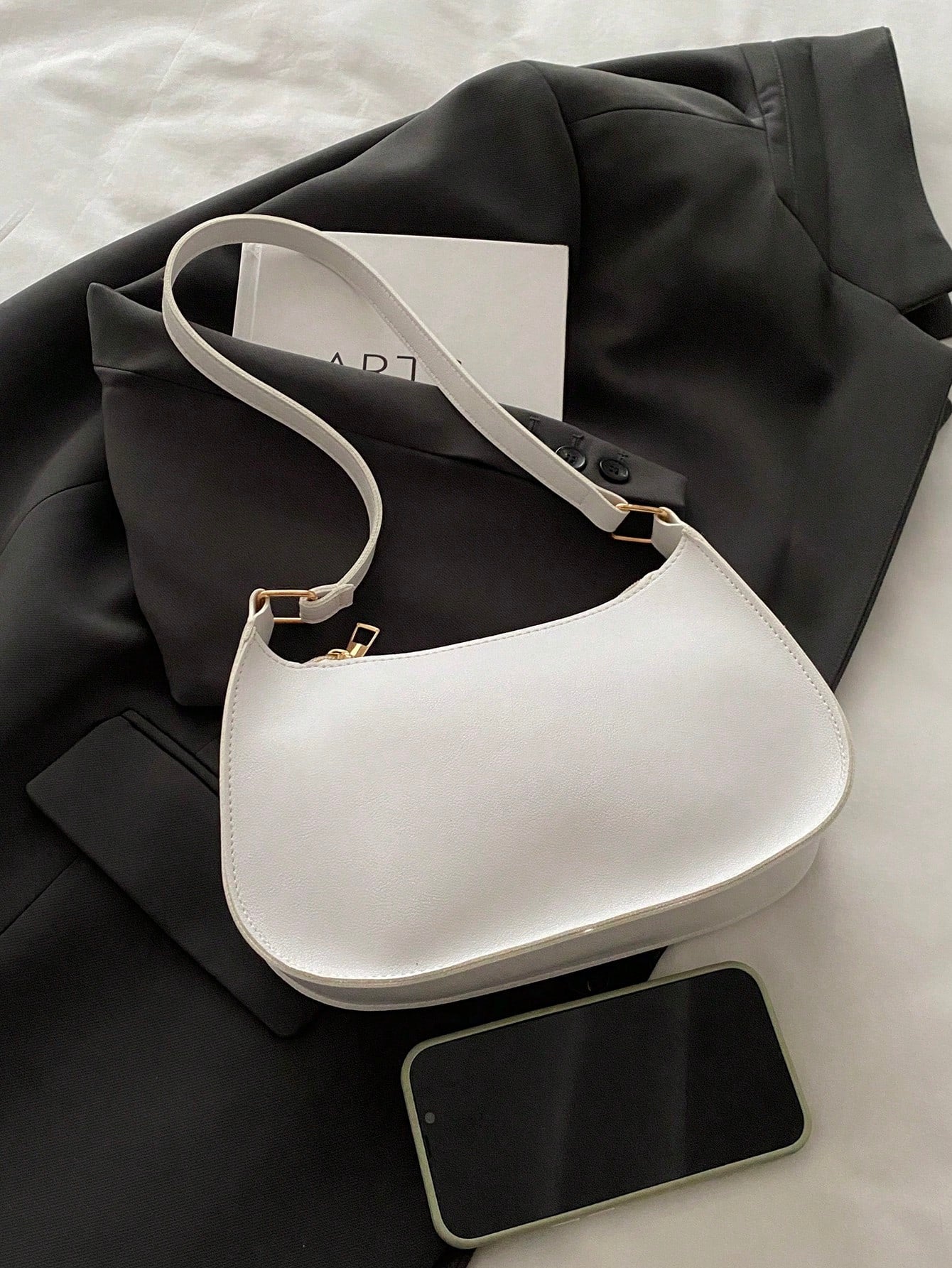 Fashionable Minimalist Shoulder Bag, Retro Handbag With Zipper, Lightweight And Multifunctional, Versatile And Elegant, Suitable For Parties, Gatherings, Work Commute, Cosmetics And Skincare Storage