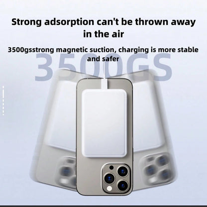 Fast Charging Magnetic Power Bank Portable Power Source MagSafe Compatible Portable Charger, 5000mAh/10000mAh Magnetic Power Bank For IPhone 17/16/15/14/13/12, Battery Pack, Outdoor Travel Use, Memori