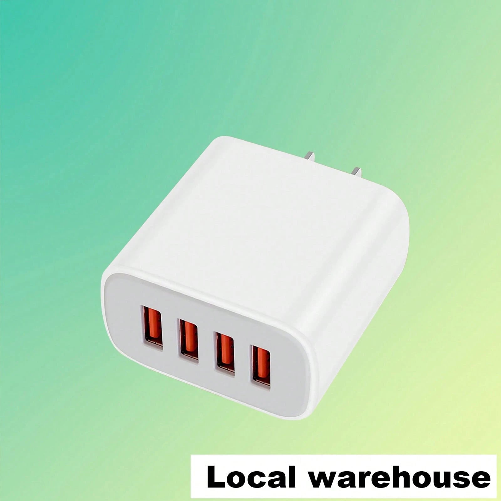 Fast Charging Multi-Port Power Strip Wall Charger 4-Port USB Wall Charging Block Compact Plug For Phones & Electronic Devices Local Warehouse Valentine's Day Gift