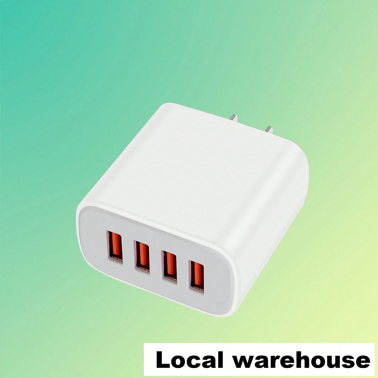 Fast Charging Multi-Port Power Strip Wall Charger 4-Port USB Wall Charging Block Compact Plug For Phones & Electronic Devices Local Warehouse Valentine's Day Gift