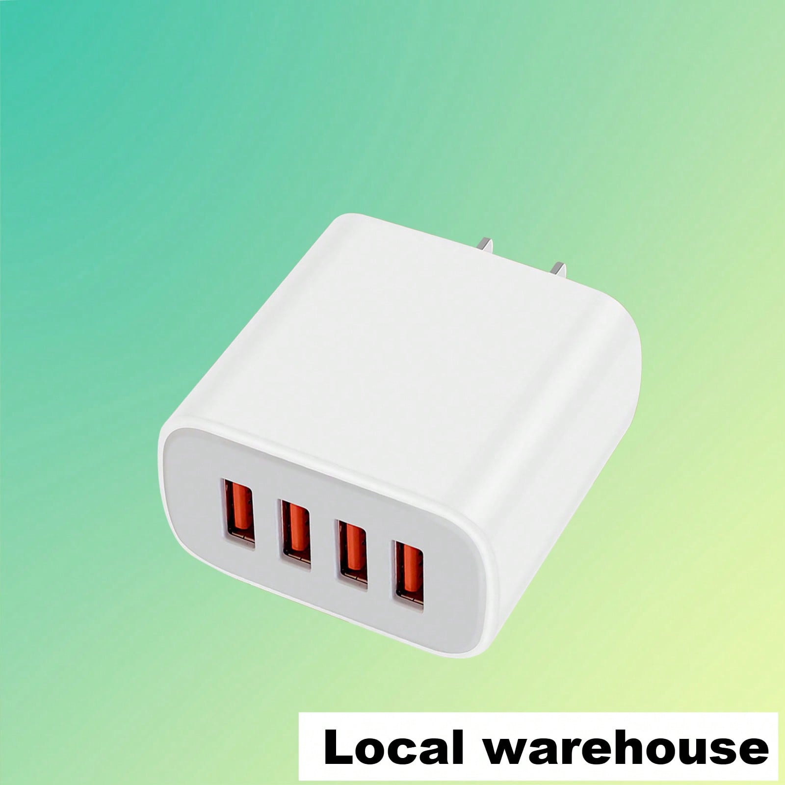 Fast Charging Multi-Port Power Strip Wall Charger 4-Port USB Wall Charging Block Compact Plug For Phones & Electronic Devices Local Warehouse Valentine's Day Gift
