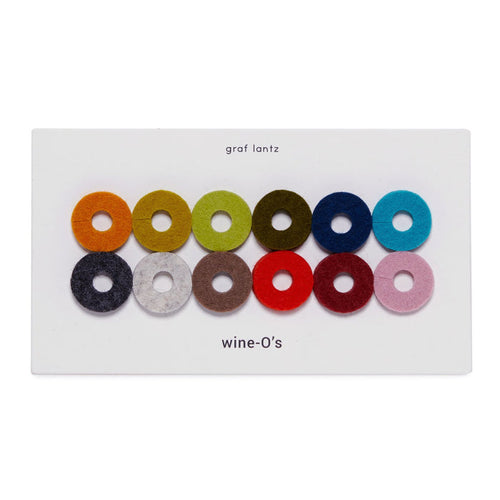 Felt Wine-Os - Wine Glass Markers, Round