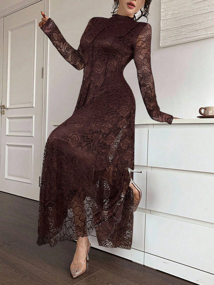 Feyla Elegant White Lace Dress For Women,Dresses For Women Elegant