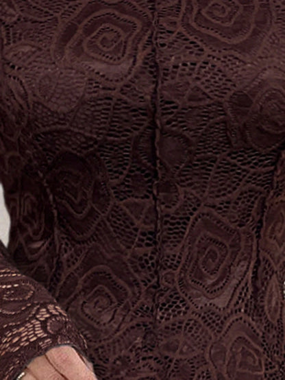 Feyla Elegant White Lace Dress For Women,Dresses For Women Elegant