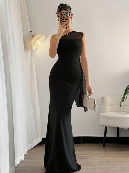 Firerie White Summer Elegant Romantic Wedding Dinner Formal Guest Ladies Asymmetrical Shoulder Hip Fishtail Dress Beach Boho Fairy Style Graduation Party