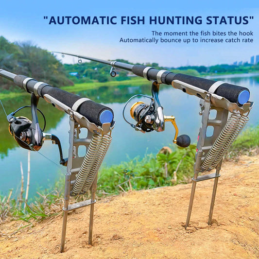 Fishing Rod Holder Stand Ground Spike Universal Portable Stainless Steel Support Bracket For Beach Bank Outdoor Fishing