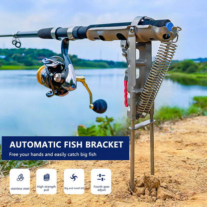 Fishing Rod Holder Stand Ground Spike Universal Portable Stainless Steel Support Bracket For Beach Bank Outdoor Fishing