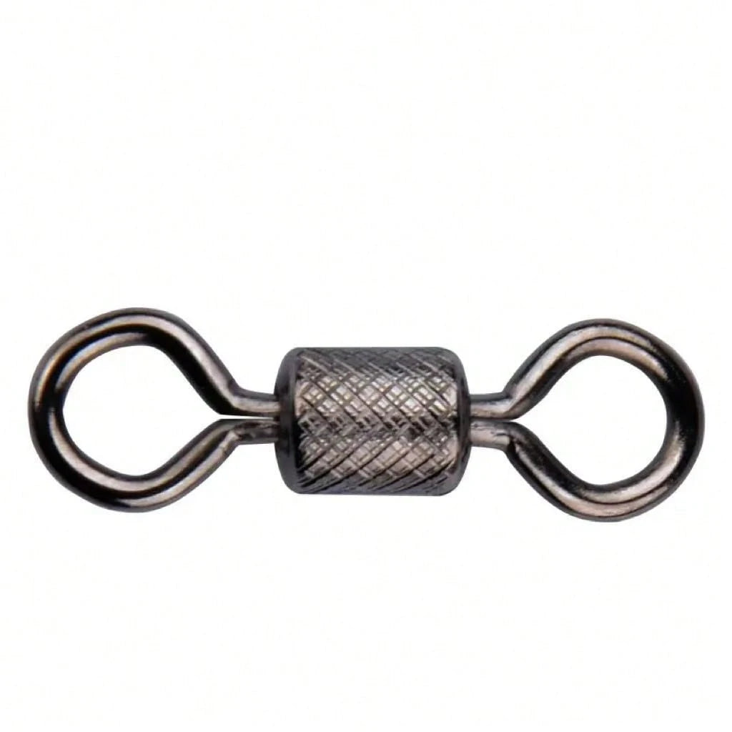 Fishing Swivels Ball Bearing Swivel 50PCS/Lot With Snap Solid Rings Rolling Swivel For Carp Fishing Accessories