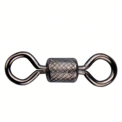 Fishing Swivels Ball Bearing Swivel 50PCS/Lot With Snap Solid Rings Rolling Swivel For Carp Fishing Accessories