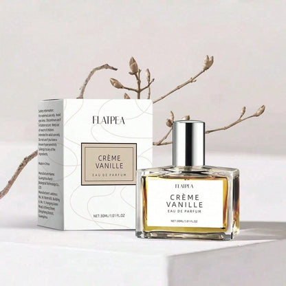 FLATPEA 30ml Vanilla Cream Perfume, Sweet And Charming, Long-Lasting Fresh Fragrance, Showing Unique Charm, Ideal Gift For Girlfriends And Friends