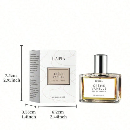 FLATPEA 30ml Vanilla Cream Perfume, Sweet And Charming, Long-Lasting Fresh Fragrance, Showing Unique Charm, Ideal Gift For Girlfriends And Friends