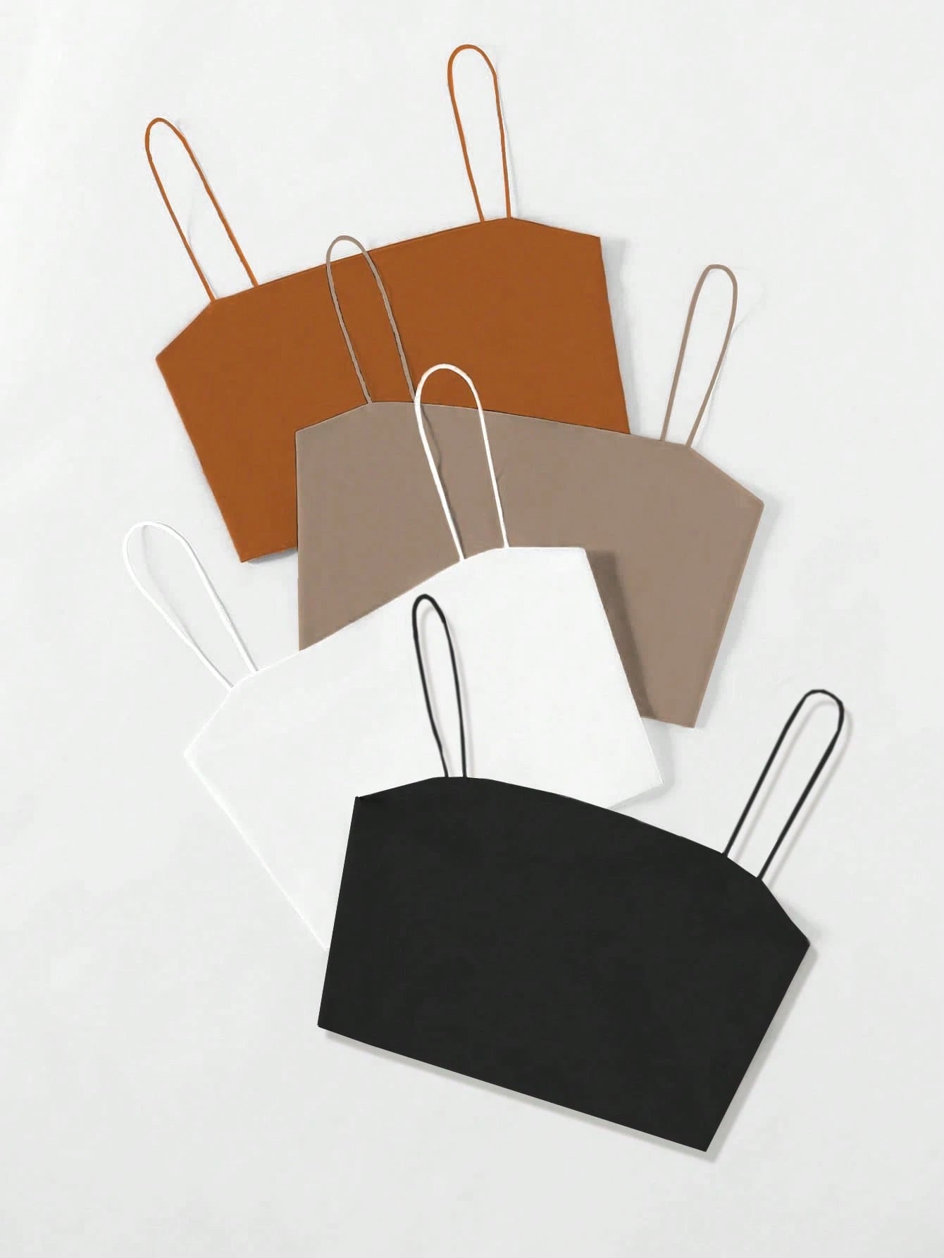 Flirla Solid Color Cropped Camisole Top For Summer