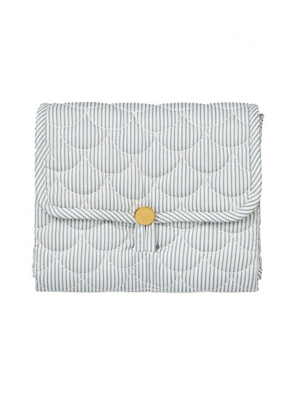 Floral Diaper Changing Pad Diaper Clutch For Boy And Girls, Quilted Changing Mat Travel Changing Station For New Born Baby, Machine Wash