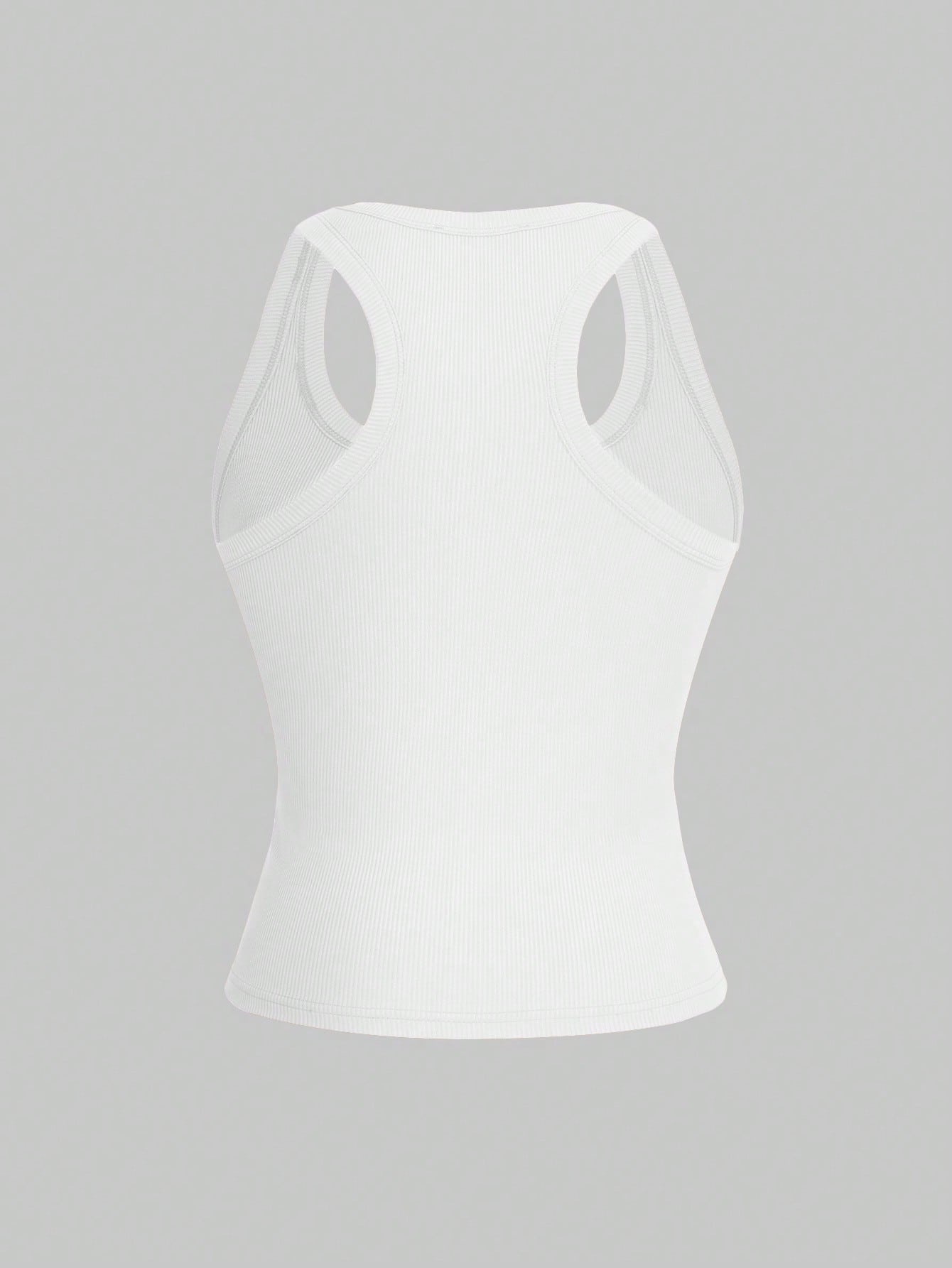 Floreya Square Neck Camisole Top For Women, Casual Slim Fit Sleeveless Crop Top, Versatile For Summer, Autumn & Spring White, Clean Girl Aesthetic