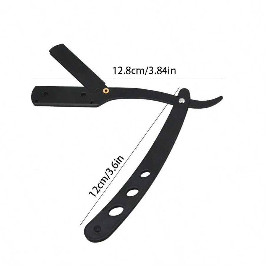 Foldable Razor Old-Fashioned Razor Manual Shaver For Men And Women Shaving Face Scraper Barber Shaving Artifact Beard Blade 1 Handle+20 Blades