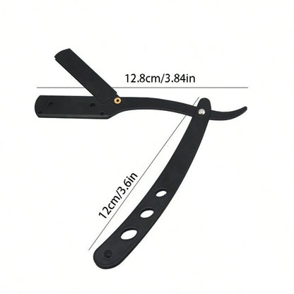 Foldable Razor Old-Fashioned Razor Manual Shaver For Men And Women Shaving Face Scraper Barber Shaving Artifact Beard Blade 1 Handle+20 Blades