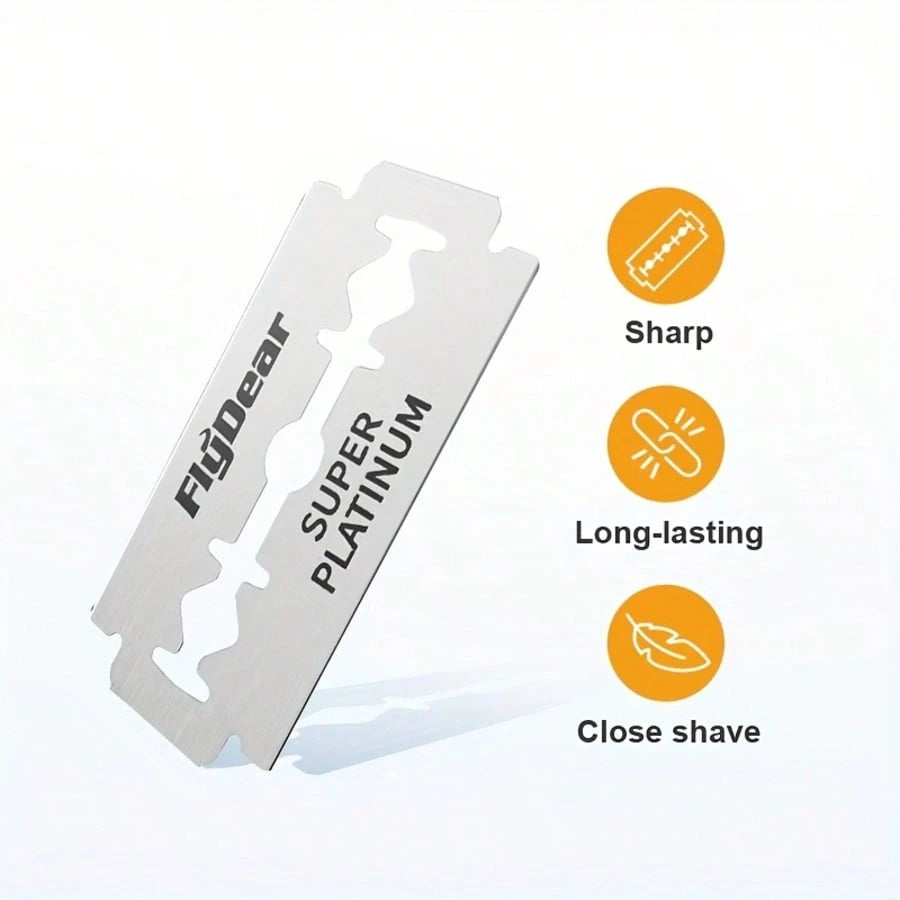 Foldable Razor Old-Fashioned Razor Manual Shaver For Men And Women Shaving Face Scraper Barber Shaving Artifact Beard Blade 1 Handle+20 Blades