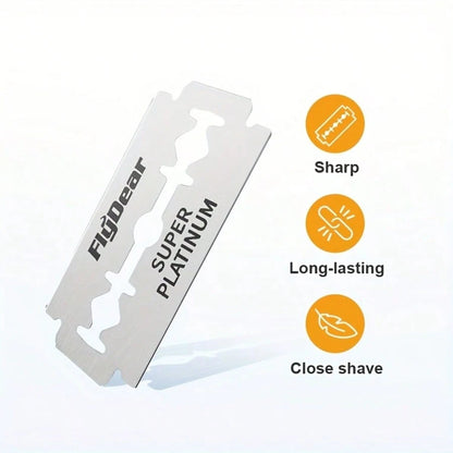 Foldable Razor Old-Fashioned Razor Manual Shaver For Men And Women Shaving Face Scraper Barber Shaving Artifact Beard Blade 1 Handle+20 Blades
