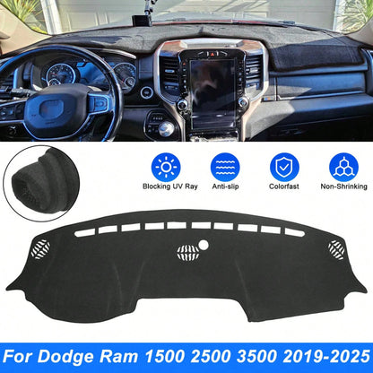 For 2019-2025 Dodge Ram 1500 2500 3500 Anti-Slip Dashboard Cover Dash Mat Carpet