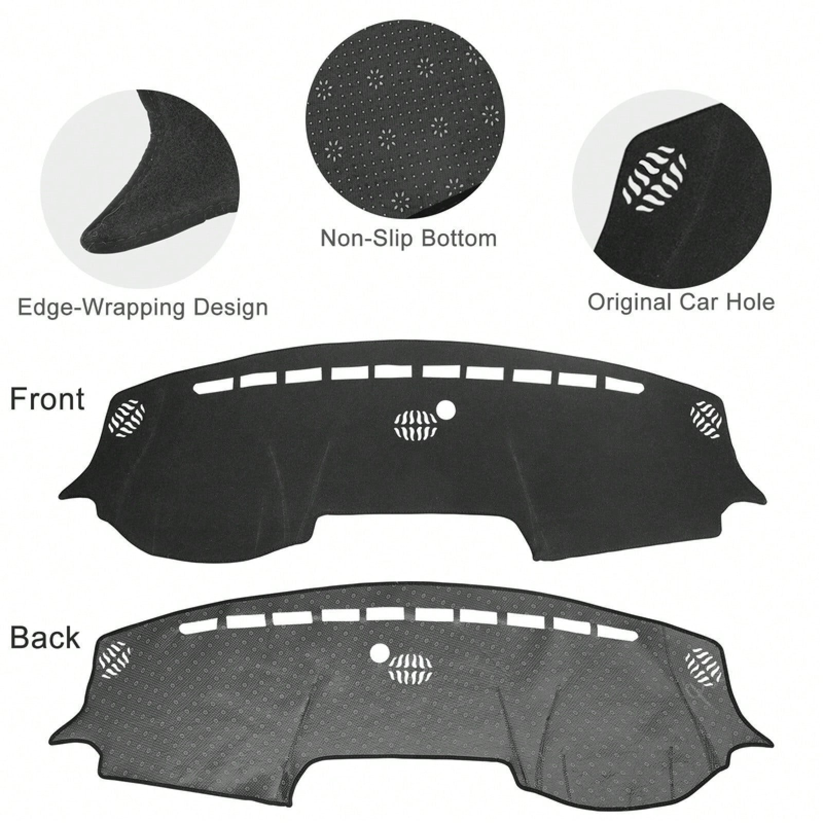 For 2019-2025 Dodge Ram 1500 2500 3500 Anti-Slip Dashboard Cover Dash Mat Carpet
