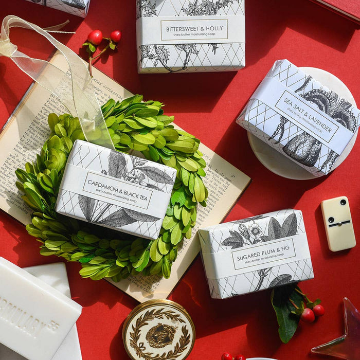 Formulary 55 - Balsam & Fir Shea Butter Soap in Goldleaf Design