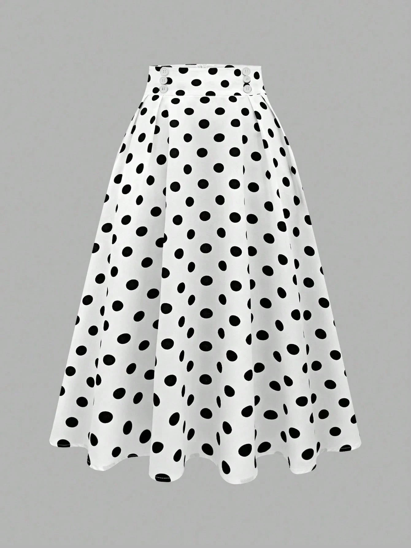 Franclia Women's Polka Dot Casual Skirt, Simple And Fashionable For Daily Wear