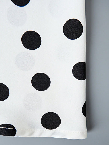 Franclia Women's Polka Dot Casual Skirt, Simple And Fashionable For Daily Wear