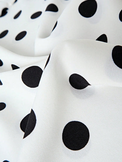 Franclia Women's Polka Dot Casual Skirt, Simple And Fashionable For Daily Wear