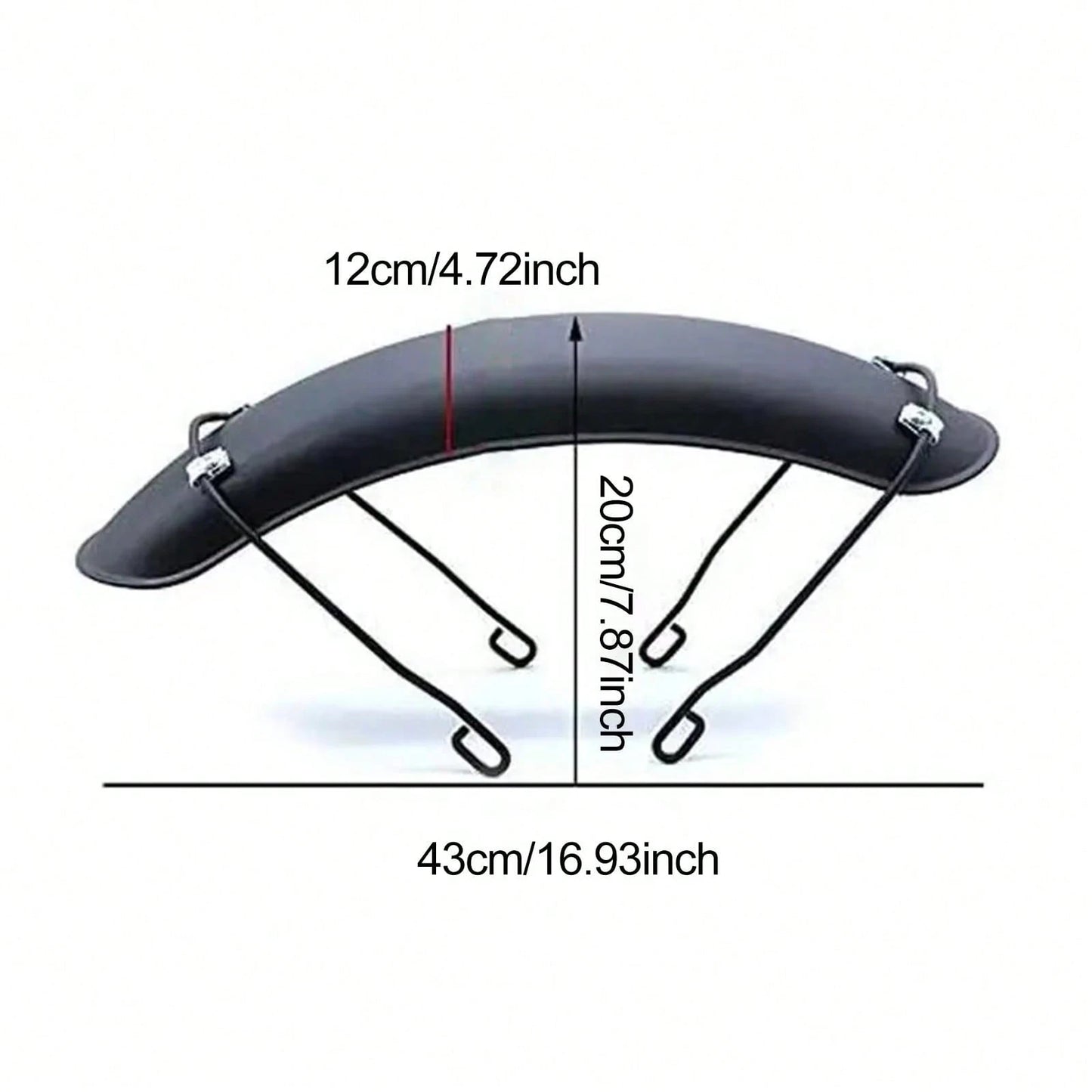 Front Fender For GN125 Bobber, CG125 Cafe Racer, Chopper And Tracker Motorcycles- Vintage Metal Material (Black)