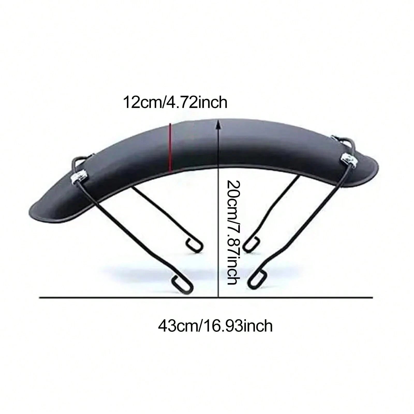 Front Fender For GN125 Bobber, CG125 Cafe Racer, Chopper And Tracker Motorcycles- Vintage Metal Material (Black)
