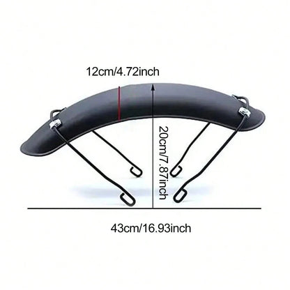 Front Fender For GN125 Bobber, CG125 Cafe Racer, Chopper And Tracker Motorcycles- Vintage Metal Material (Black)