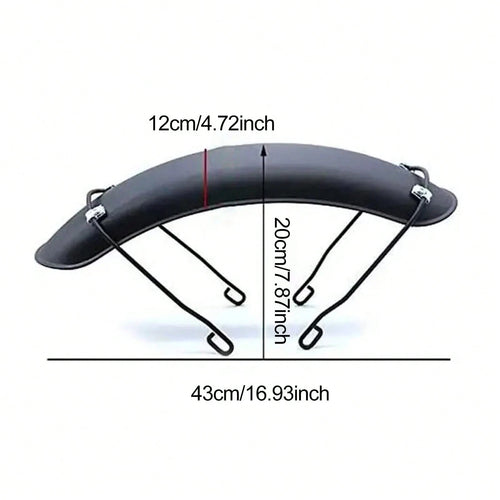 Front Fender For GN125 Bobber, CG125 Cafe Racer, Chopper And Tracker Motorcycles- Vintage Metal Material (Black)