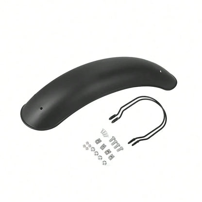 Front Fender For GN125 Bobber, CG125 Cafe Racer, Chopper And Tracker Motorcycles- Vintage Metal Material (Black)