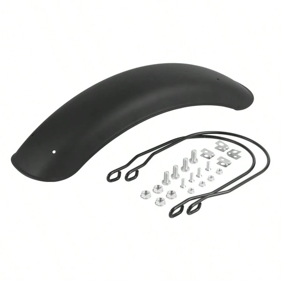 Front Fender For GN125 Bobber, CG125 Cafe Racer, Chopper And Tracker Motorcycles- Vintage Metal Material (Black)
