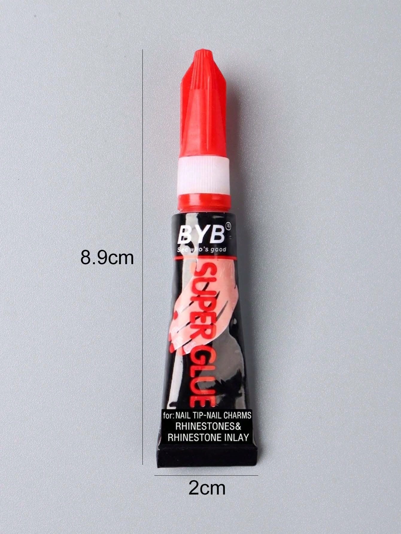 FULL BEAUTY 2pcs/3g Nail Gel Polish For Fake Nail Art Extension, Strong Adhesive, Solid Tube Nail Rhinestone Glue For Nail Tips, UV Gel