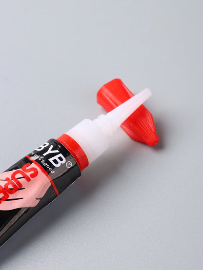 FULL BEAUTY 2pcs/3g Nail Gel Polish For Fake Nail Art Extension, Strong Adhesive, Solid Tube Nail Rhinestone Glue For Nail Tips, UV Gel