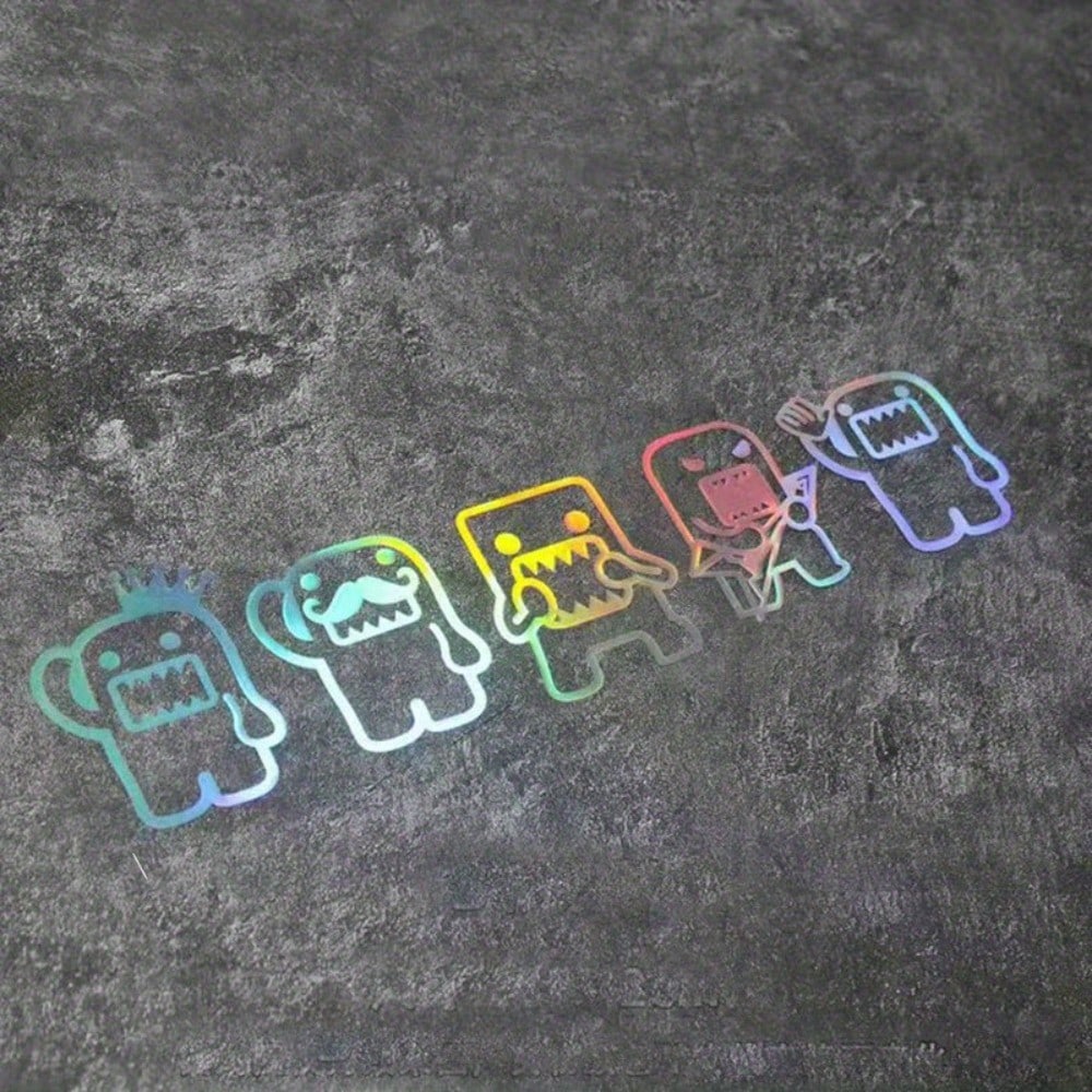 Funny Reflective Car Sticker Car Side Window Rear Windshield Decorative Waterproof Sticker Electric Motorcycle Notebook Sticker