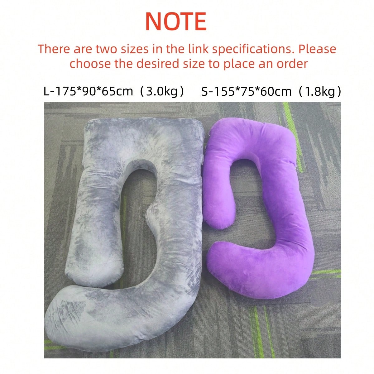 G-Shaped Maternity Pillow- Full Body Support Pillow With Removable Velvet Cover, Nylon & Cotton For Tummy, Comfortable Sleeping, Ergonomic Sleeping