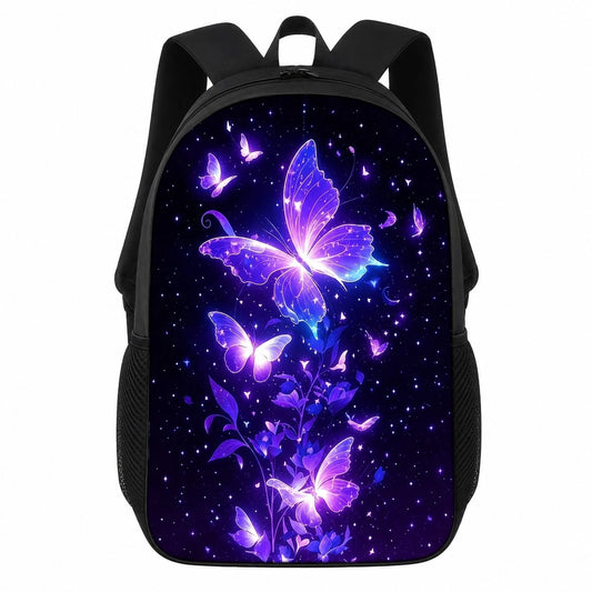 Galaxy Butterfly Floral Shoulder Bag For Travel, Commuting- Stylish & Functional Design, Casual Daypack, Playful Design, Perfect For Spring Outings, Festival Season, Weekend Getaways And Birthday Gif