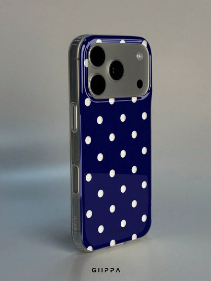 GIIPPA 1pc White Base With Red Hollow Polka Dot Pattern Design, Phone 17 Pro Max Phone Case, Compatible With Phone 16 Pro Max, 15 Pro Max, 14 Pro Max, Korean-Style High-End Fashion Fun Phone Case, Com