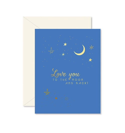 Ginger P. Designs - To The Moon and Back Love Greeting Card
