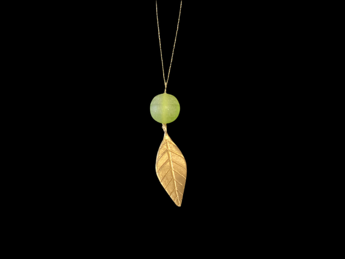 Glass and Brass Necklace