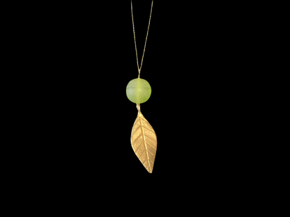 Glass and Brass Necklace