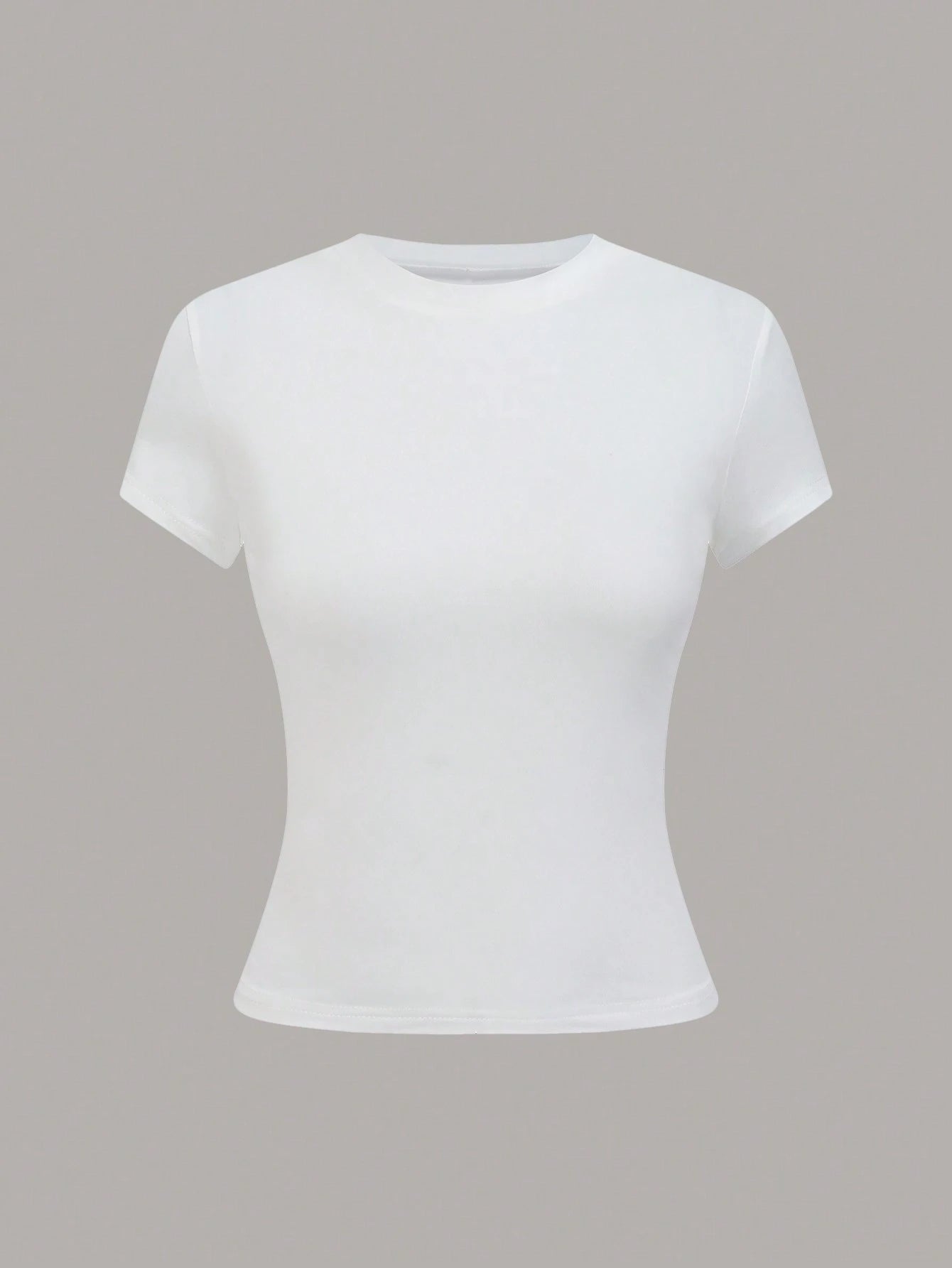 GlowEve Women's Solid Color Minimalist Regular Crew Neck Short Sleeve T-Shirt