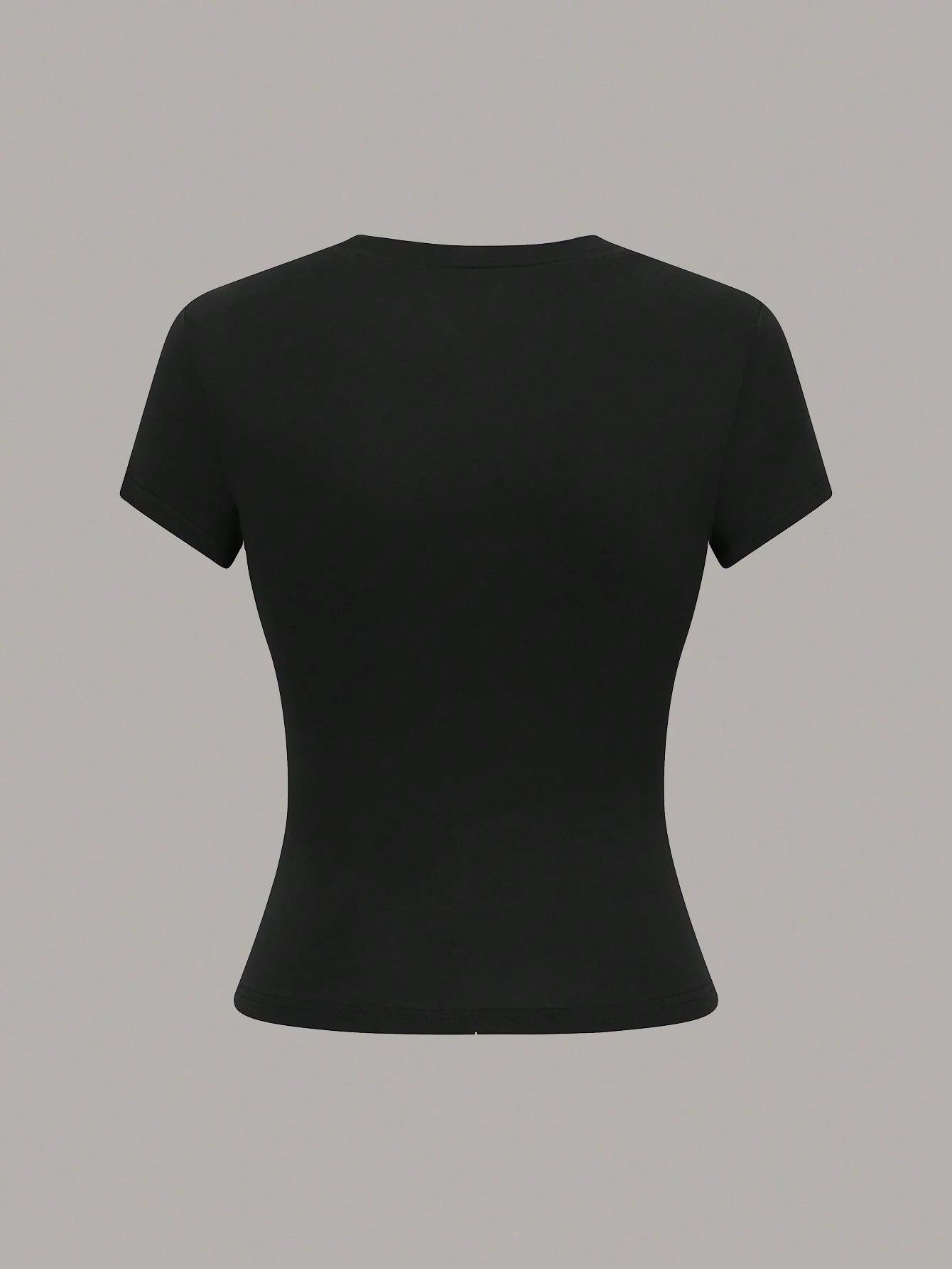 GlowEve Women's Solid Color Minimalist Regular Crew Neck Short Sleeve T-Shirt